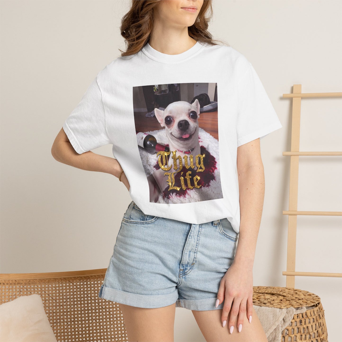 Jeffy’s Wine Spill T-Shirt – Funny Chihuahua Mess Tee
