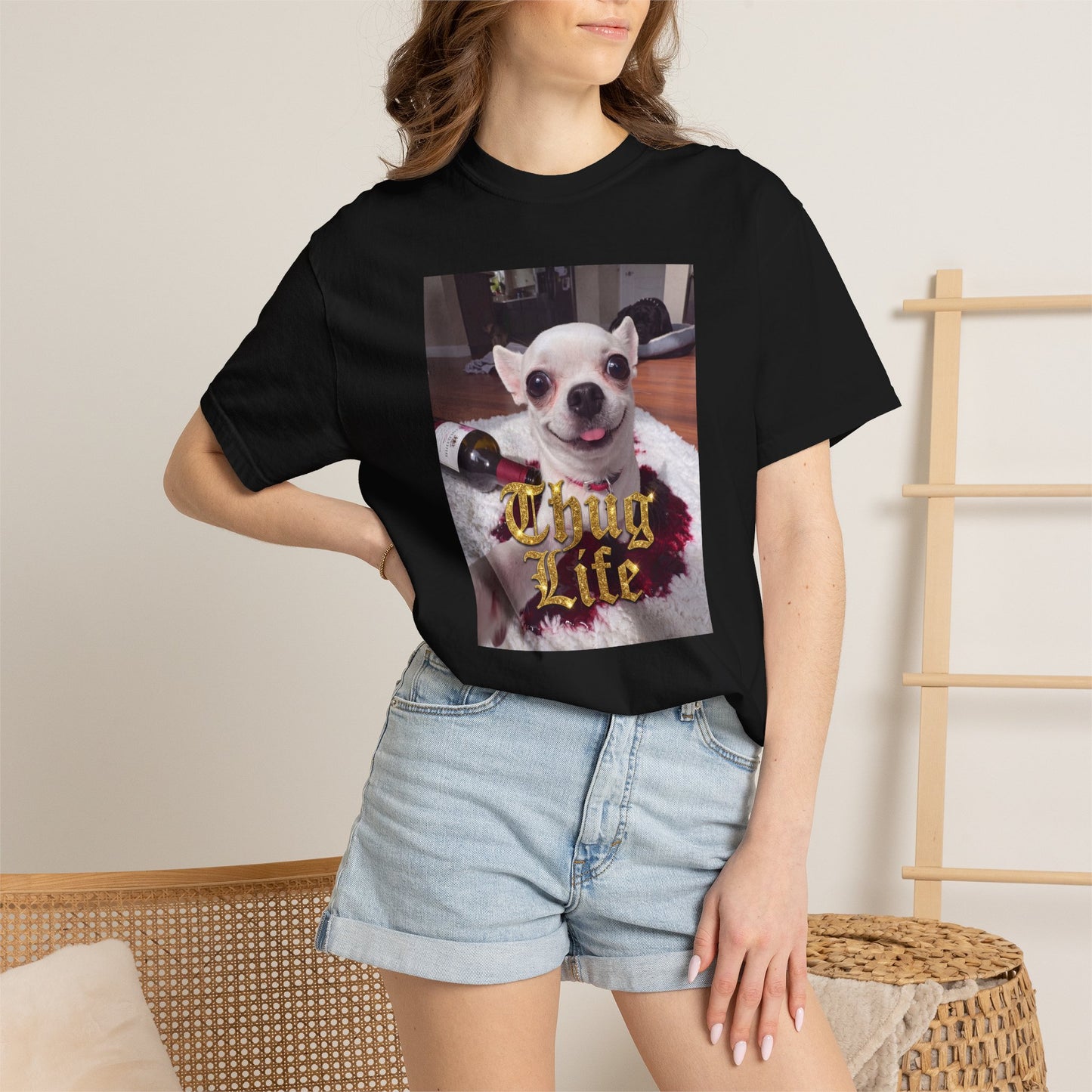 Jeffy’s Wine Spill T-Shirt – Funny Chihuahua Mess Tee