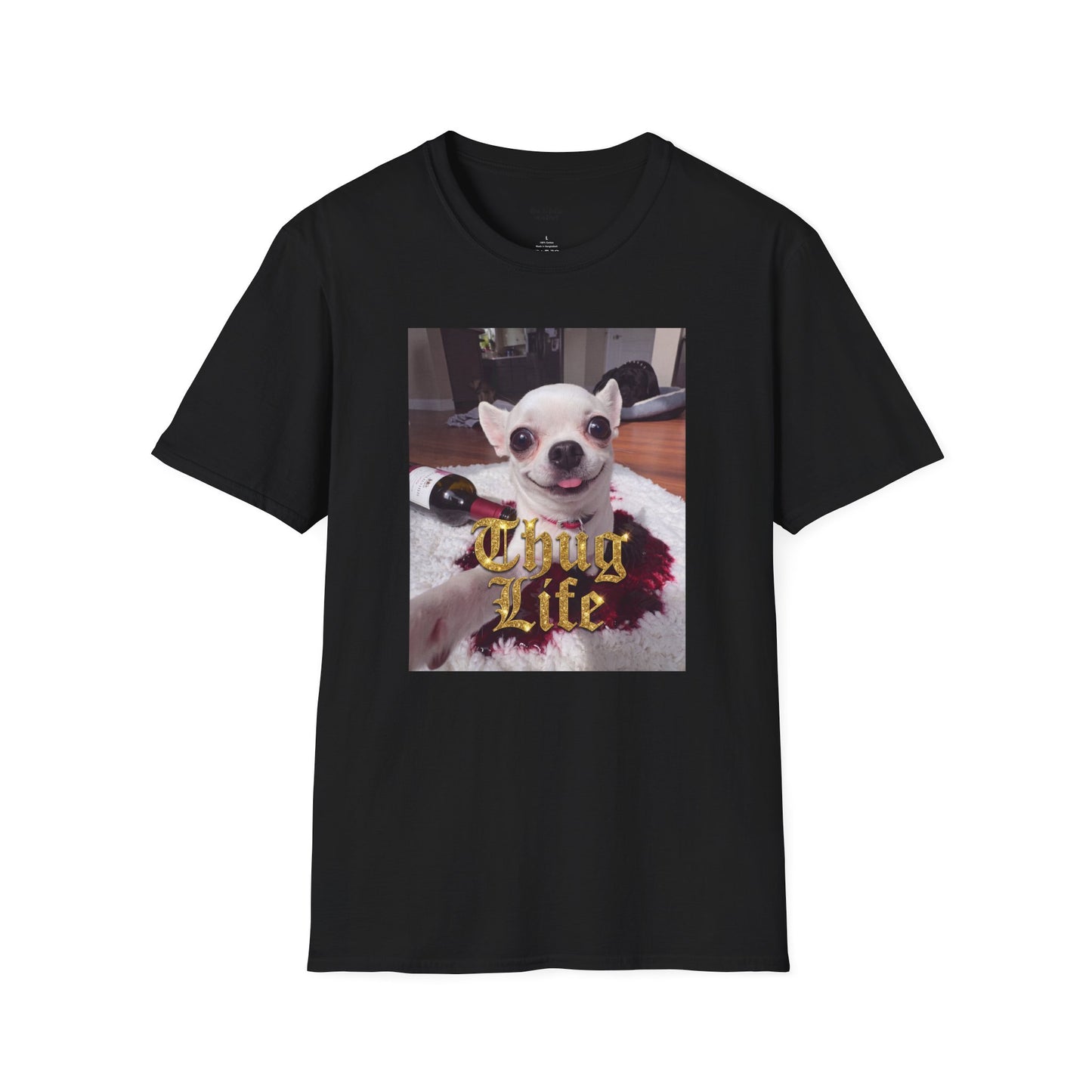Jeffy’s Wine Spill T-Shirt – Funny Chihuahua 'Thug' Tee
