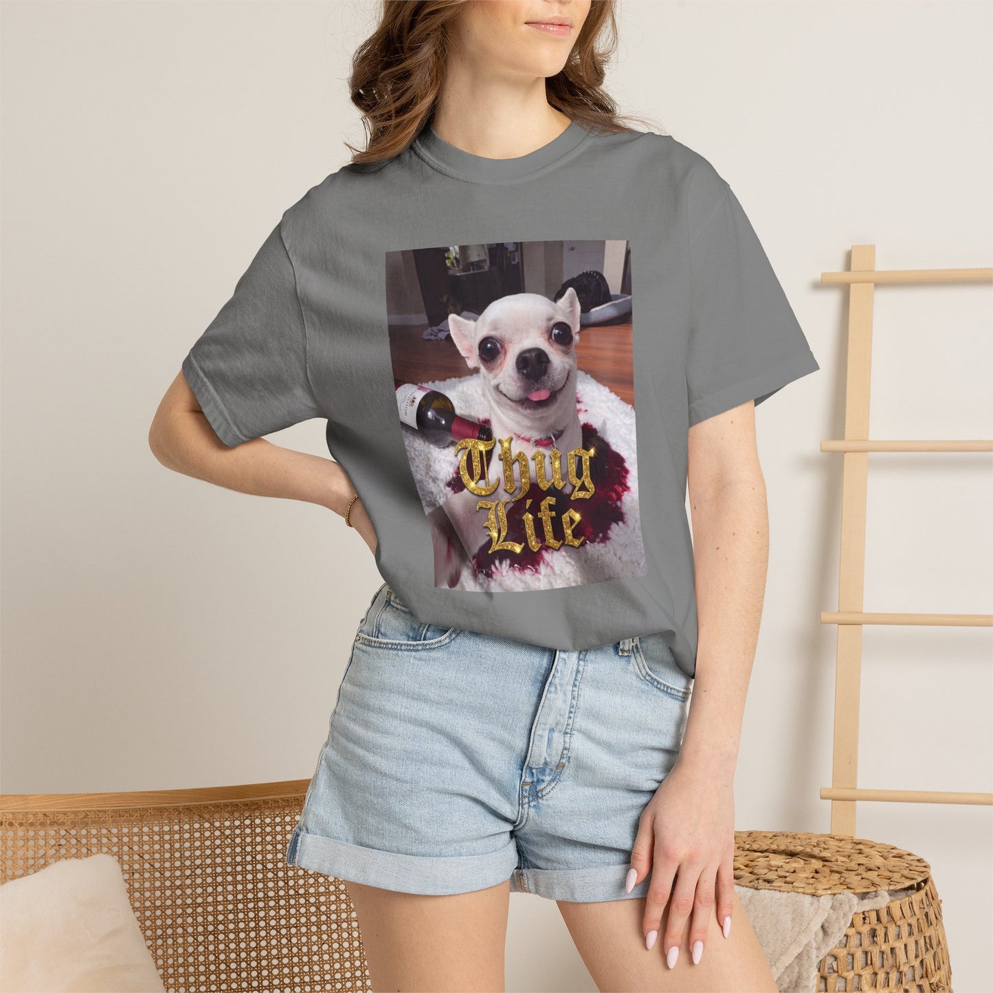 Jeffy’s Wine Spill T-Shirt – Funny Chihuahua Mess Tee