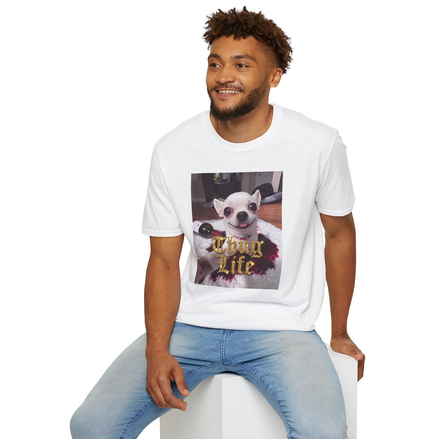 Jeffy’s Wine Spill T-Shirt – Funny Chihuahua 'Thug' Tee
